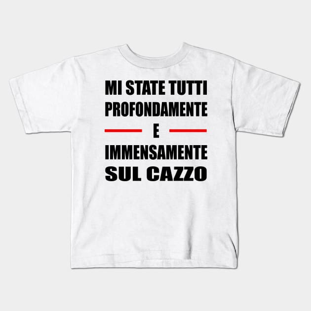 Tricarico Cazzo Bianco Uomo Donna Regalo Divertente Maglietta Kids T-Shirt by WhyNotTee